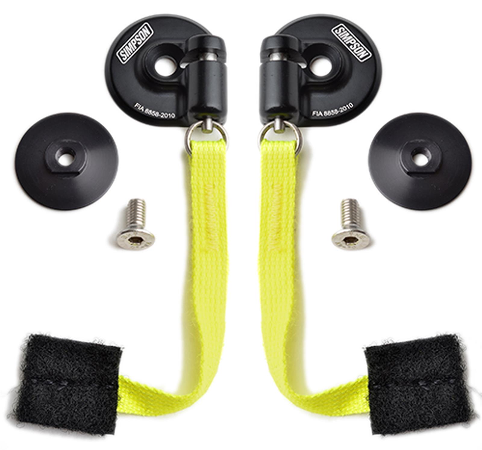 Simpson Hybrid Pro Lite Restraints HYPLMED11PAFIA Head and Neck Restraint System, Lite, Sliding Tether and Post Clip Tether, Post Anchor, FIA 8858-10, Medium, Each thumbnail 8