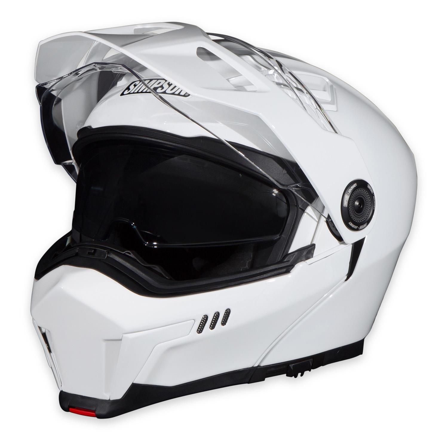 Simpson Journey Bandit Helmets JB1XL Helmets, Bandit, Modular, Gloss White, DOT/ECE-Approved, X-Large, Each