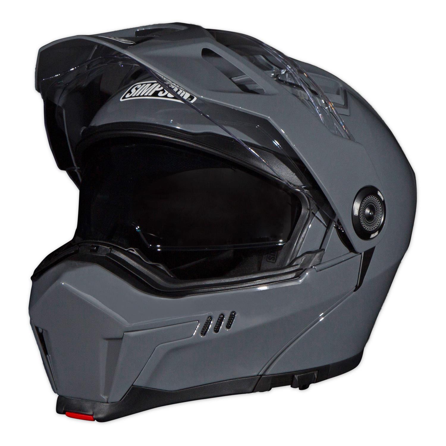 Simpson Journey Bandit Helmets JB42X Helmets, Bandit, Modular, Gloss Gray, DOT/ECE-Approved, 2X-Large, Each thumbnail 2