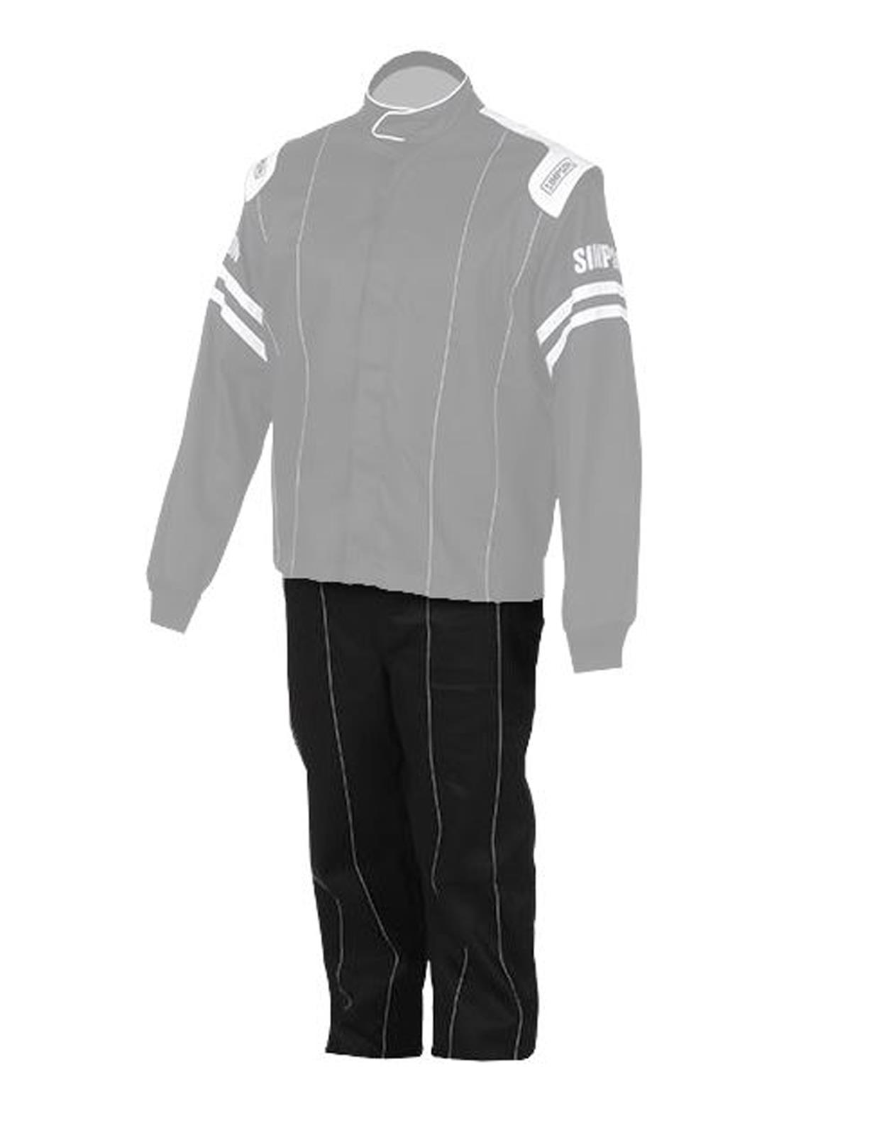 Simpson Racing Driving Pants L202273 LEGEND II BLK PANT MEDIUM