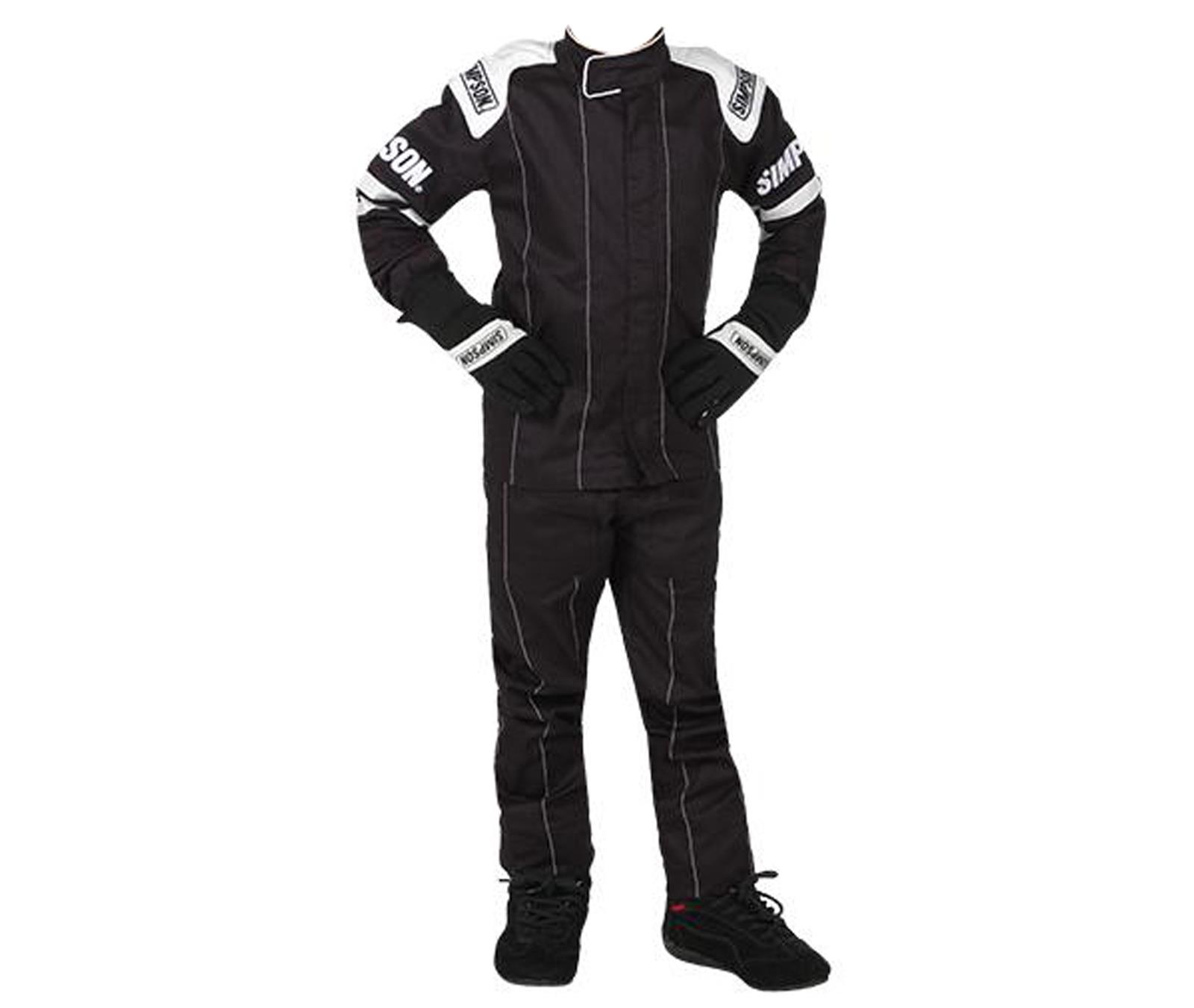 Simpson Racing Driving Pants LK22373 LEGEND II KID, L (12) BLK PANT