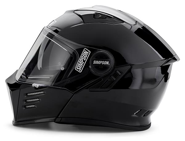 Simpson MOD Bandit Series Helmets M59XX3 Helmet, MOD, Full Face, Black, Nylon Liner, DOT/ECE Certified, 2X-Large, Each thumbnail 3