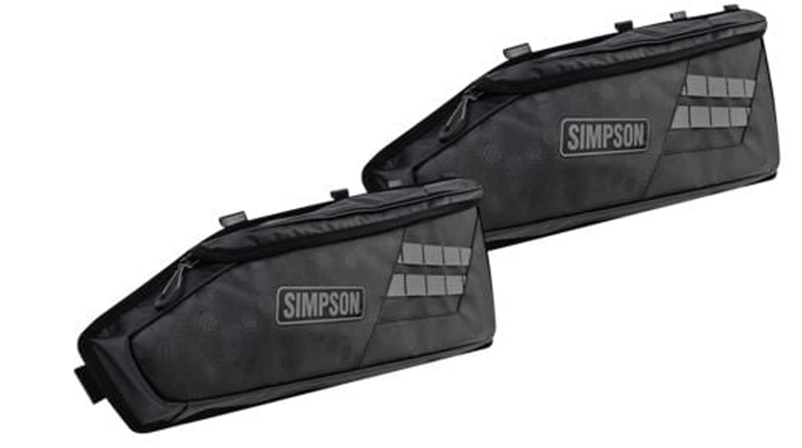 Simpson Racing Helmet Components ORBGRZRF18K POLARIS RZR FRT DR BAG SET BK