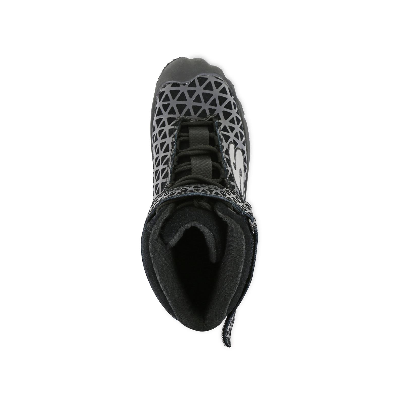 Simpson Pit Dominator Crew Shoes PD145K Shoes, Dominator, Mid-Top Style, Black/Silver, US Men's Shoe Size 14.5, Pair thumbnail 9