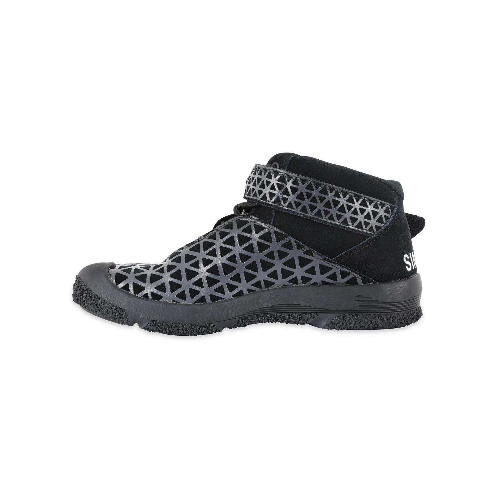Simpson Pit Dominator Crew Shoes PD145K Shoes, Dominator, Mid-Top Style, Black/Silver, US Men's Shoe Size 14.5, Pair thumbnail 6