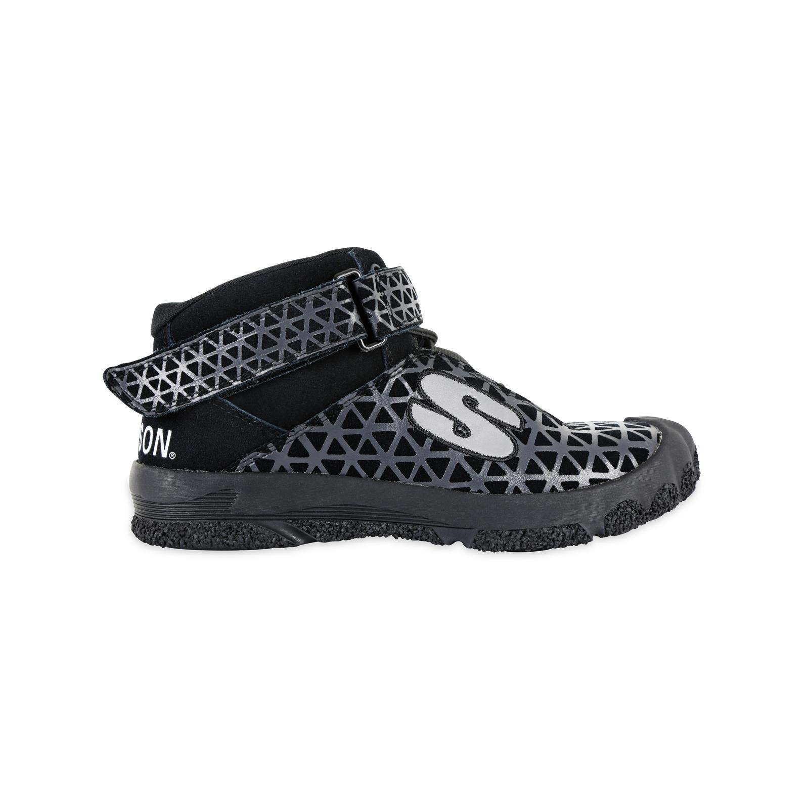 Simpson Pit Dominator Crew Shoes PD145K Shoes, Dominator, Mid-Top Style, Black/Silver, US Men's Shoe Size 14.5, Pair thumbnail 3