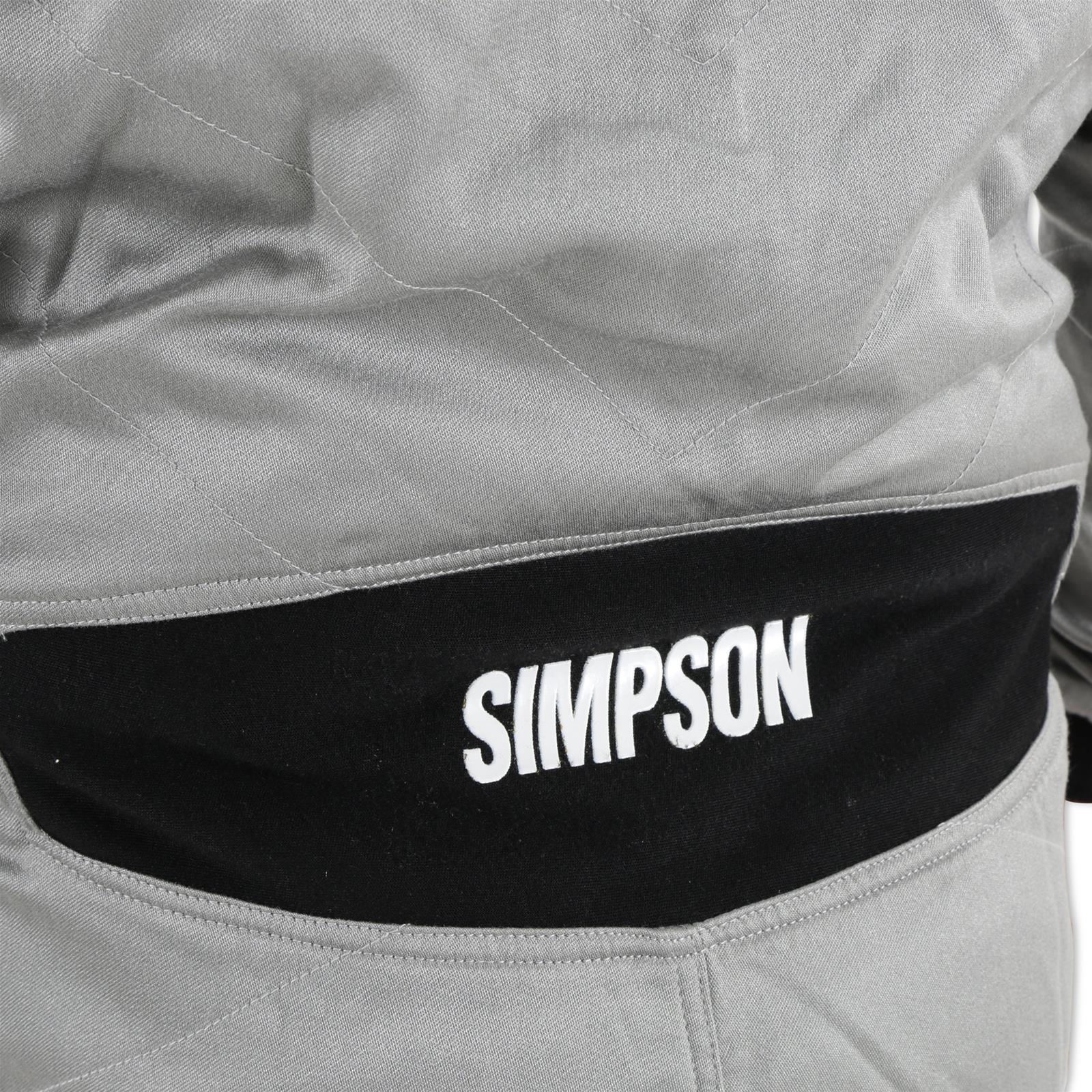 Simpson Renegade Racing Suits RN05121 Driving Suit, One-Piece, Triple Layer, Nomex®, Blue/Gray, Small, Each thumbnail 2