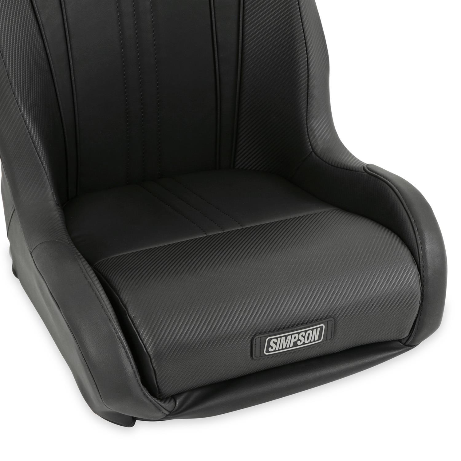 Simpson Vortex II Off-Road Suspension Seats S104-304-2 Powersports Seats, Offroad, Suspension, Vinyl, Black, Pair thumbnail 2