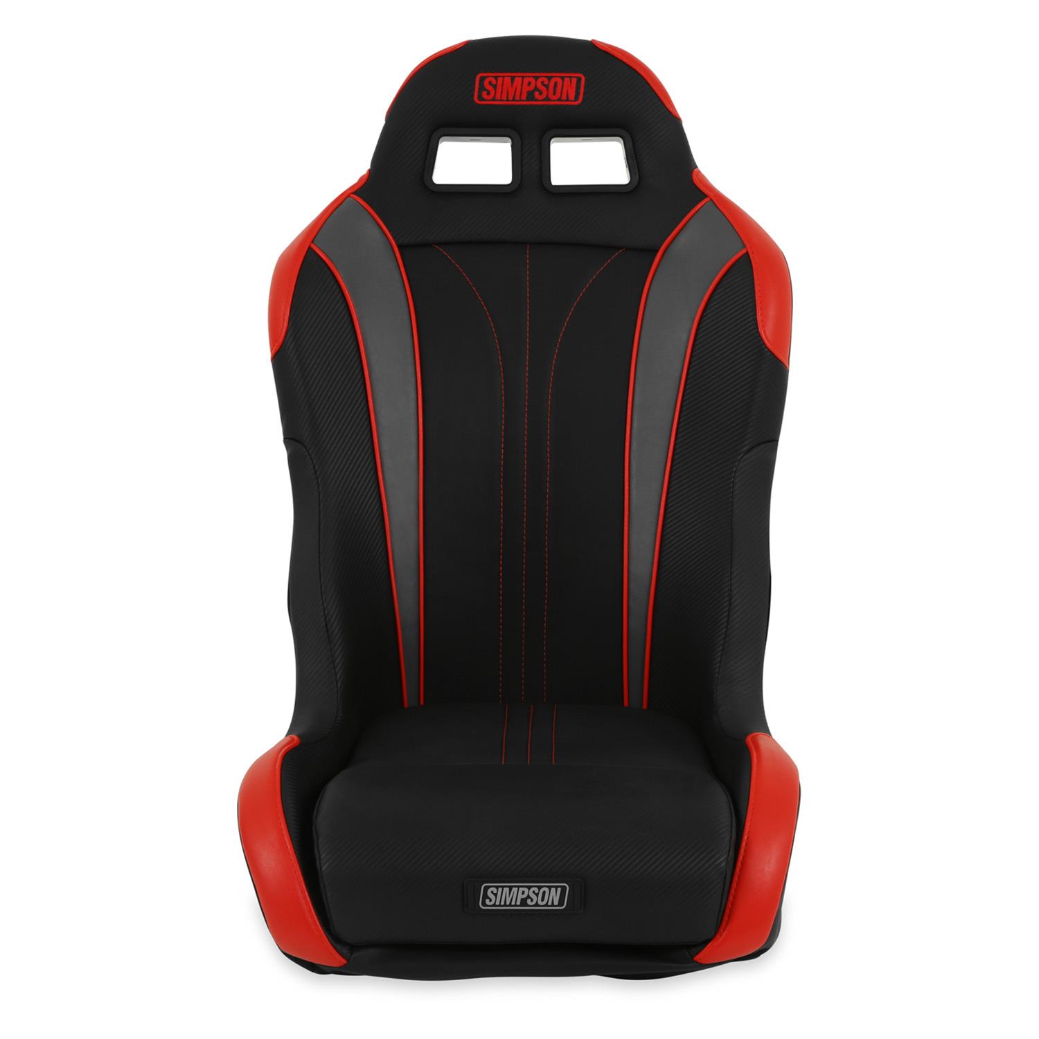 Simpson Vortex II Off-Road Suspension Seats S104-306-2 Powersports Seats, Offroad, Suspension, Vinyl, Black/Red, Pair thumbnail 5