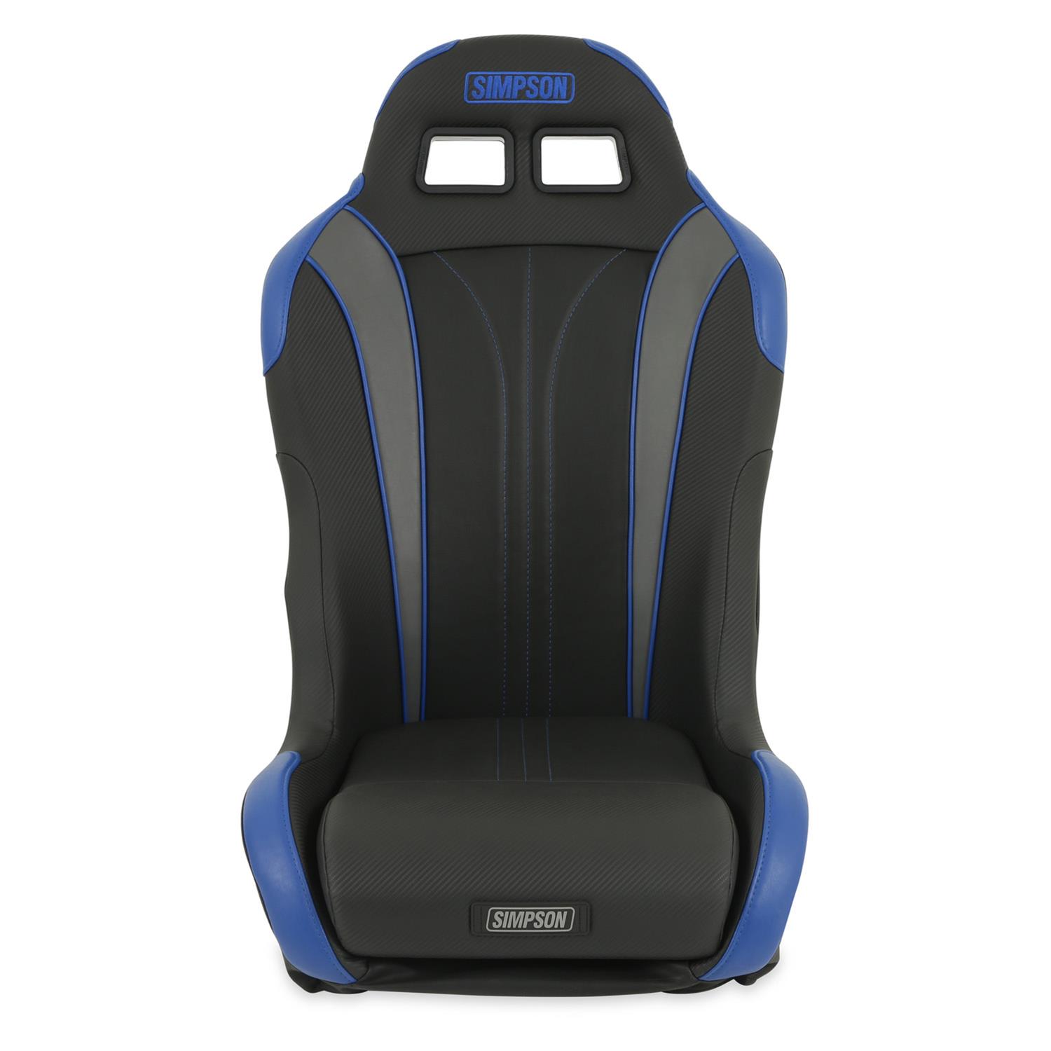 Simpson Vortex II Off-Road Suspension Seats S104-307-2 Powersports Seats, Offroad, Suspension, Vinyl, Black/Blue, Pair thumbnail 6