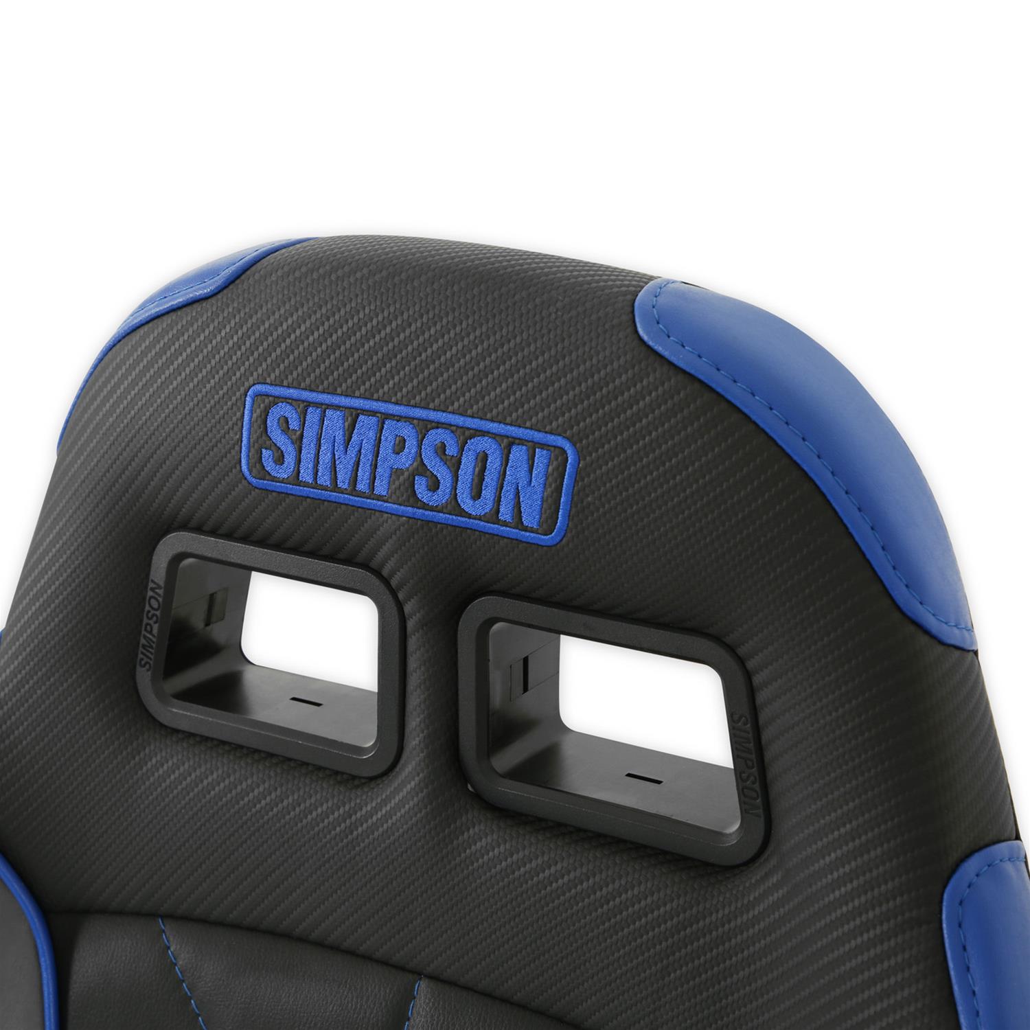 Simpson Vortex II Off-Road Suspension Seats S104-307-2 Powersports Seats, Offroad, Suspension, Vinyl, Black/Blue, Pair