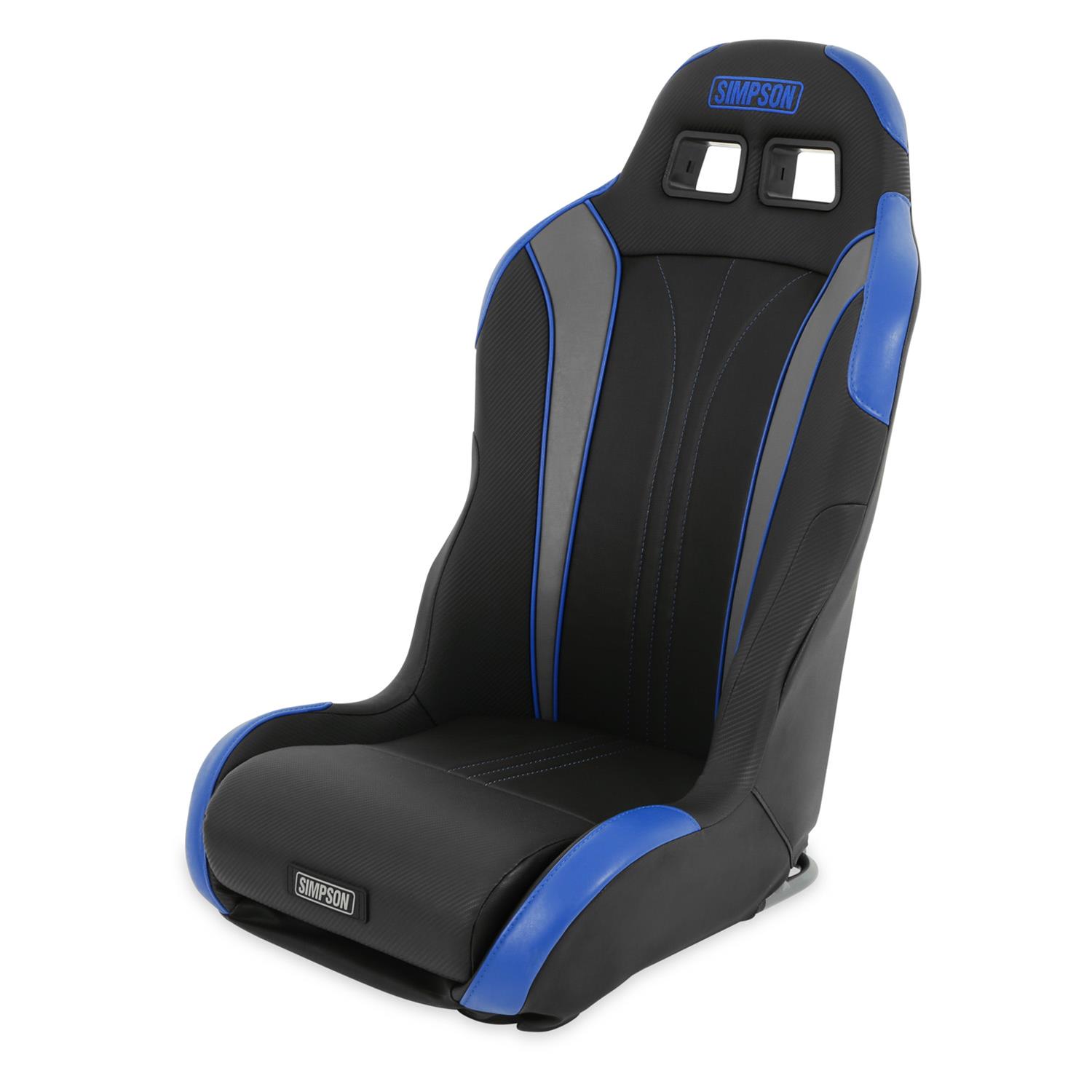 Simpson Vortex II Off-Road Suspension Seats S104-307-2 Powersports Seats, Offroad, Suspension, Vinyl, Black/Blue, Pair thumbnail 5