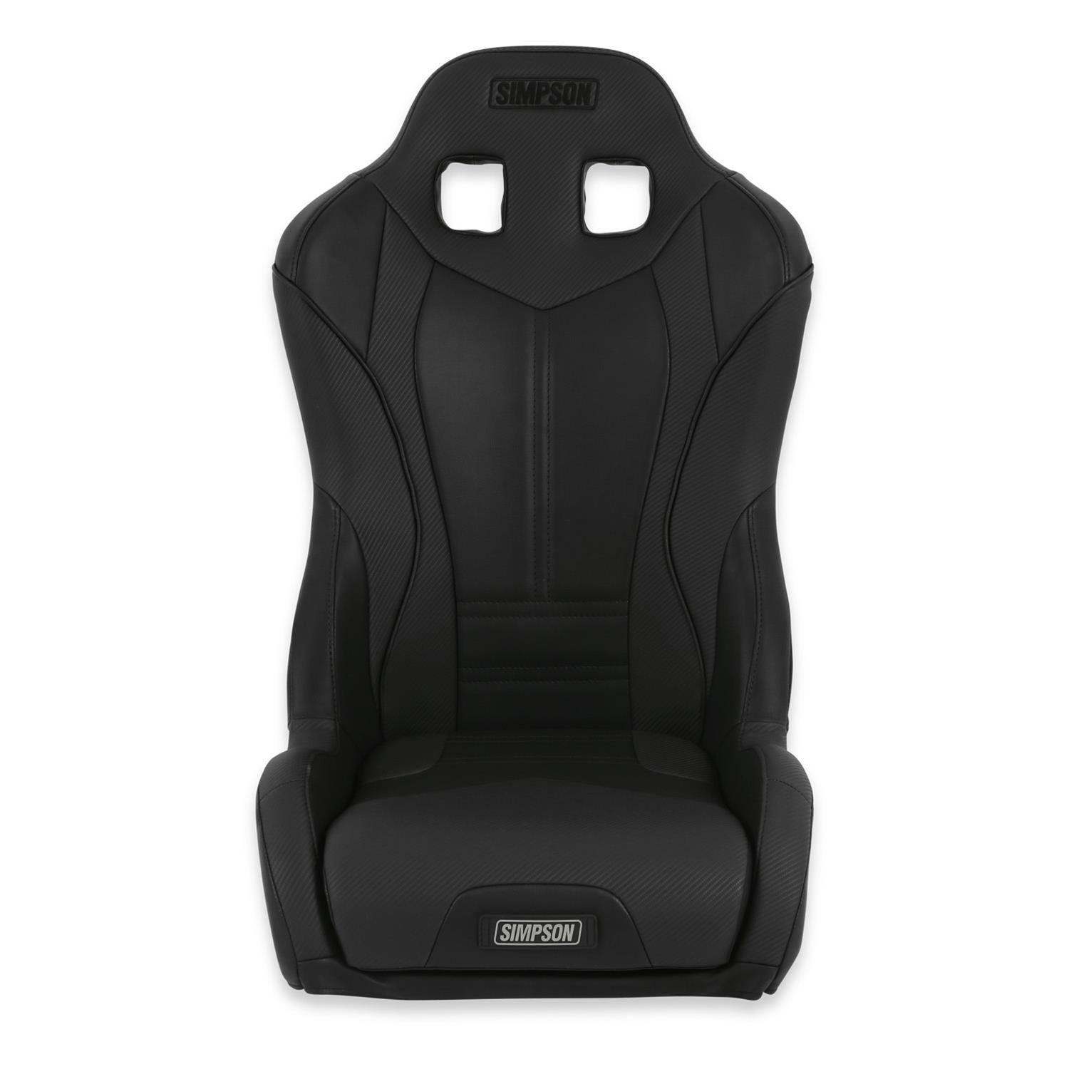 Simpson Pro Sport Off-Road Suspension Seats S107-304 Powersports Seats, ST, Vinyl, Black/Black, Each thumbnail 4