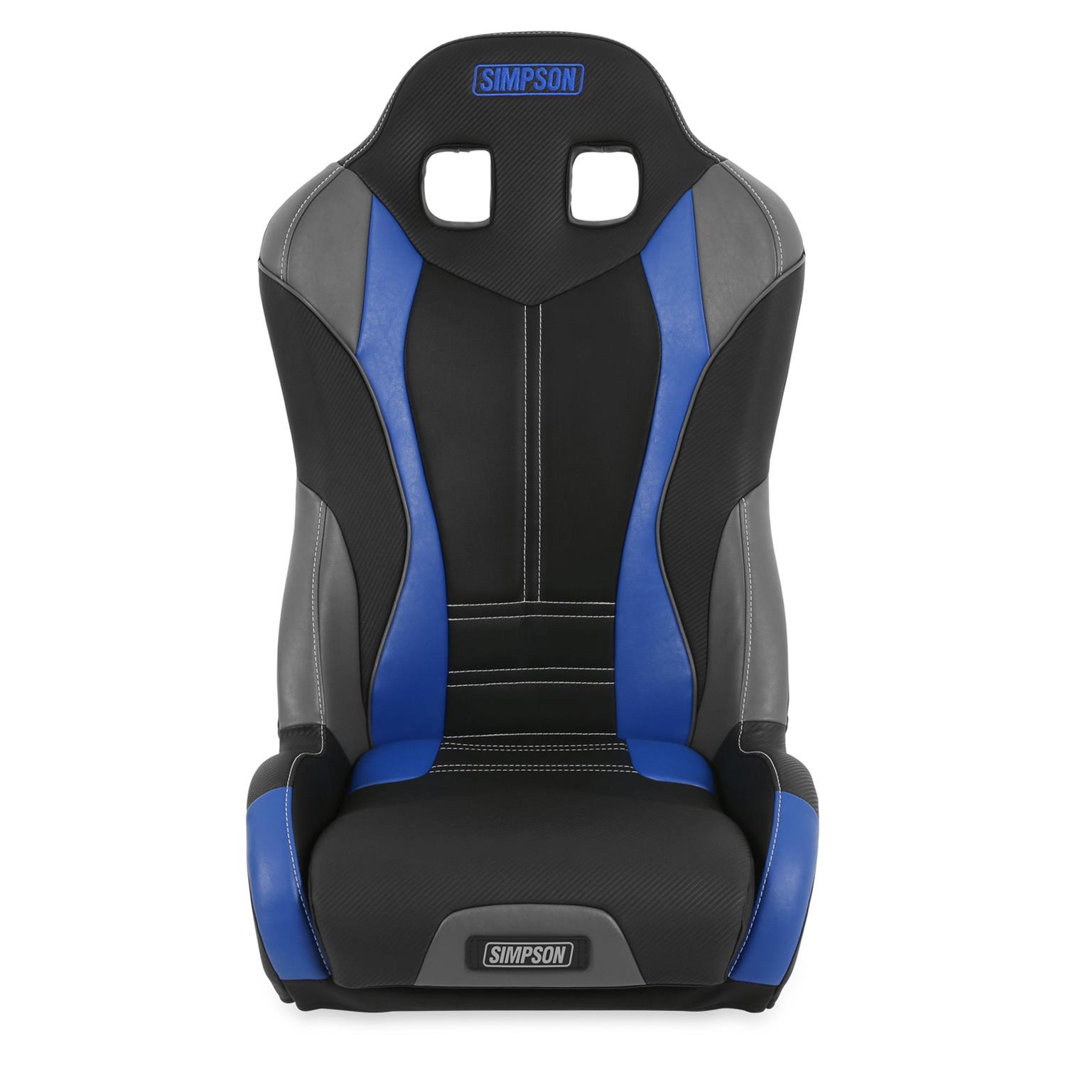 Simpson Pro Sport Off-Road Suspension Seats S107-307 Powersports Seats, ST, Vinyl, Black/Blue/Gray, Each thumbnail 4
