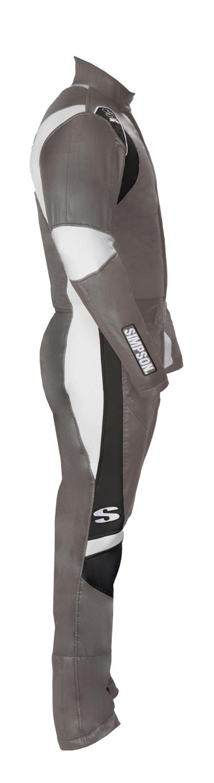Simpson Supercoil Racing Suits SC05401 Driving Suit, Supercoil, One-piece, Double Layer, Nomex, Alloy/Black/White, SFI 3.2A/5, Men's X-Large, Each thumbnail 6