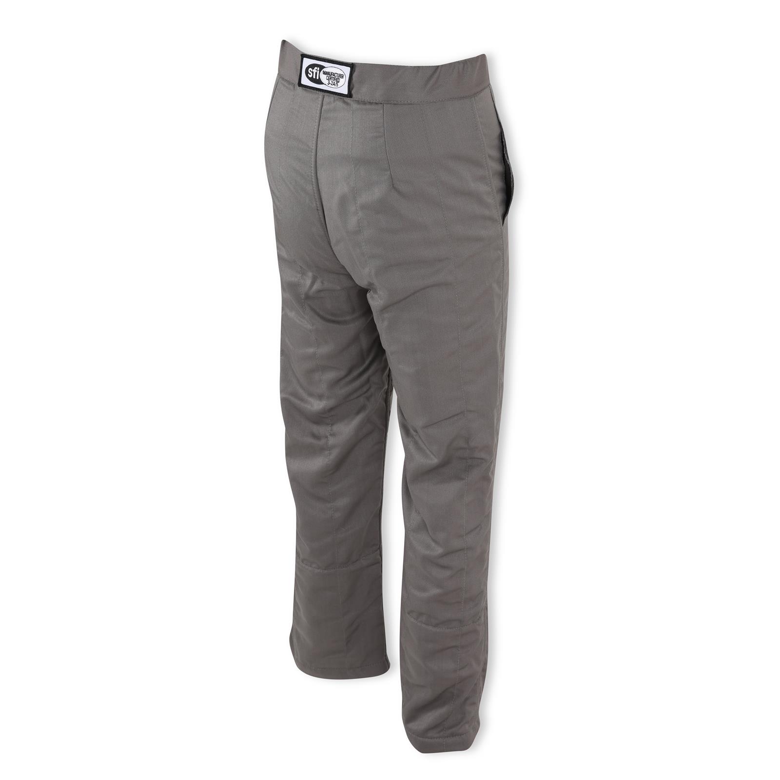 Simpson Racing Classic SFI-5 Pants SF55513 Driving Pants, SFI-5, Satin/Twill , Multiple Layers, Nomex, Gray, SFI 3.2A/15, Men's 2X-Large, Each thumbnail 2
