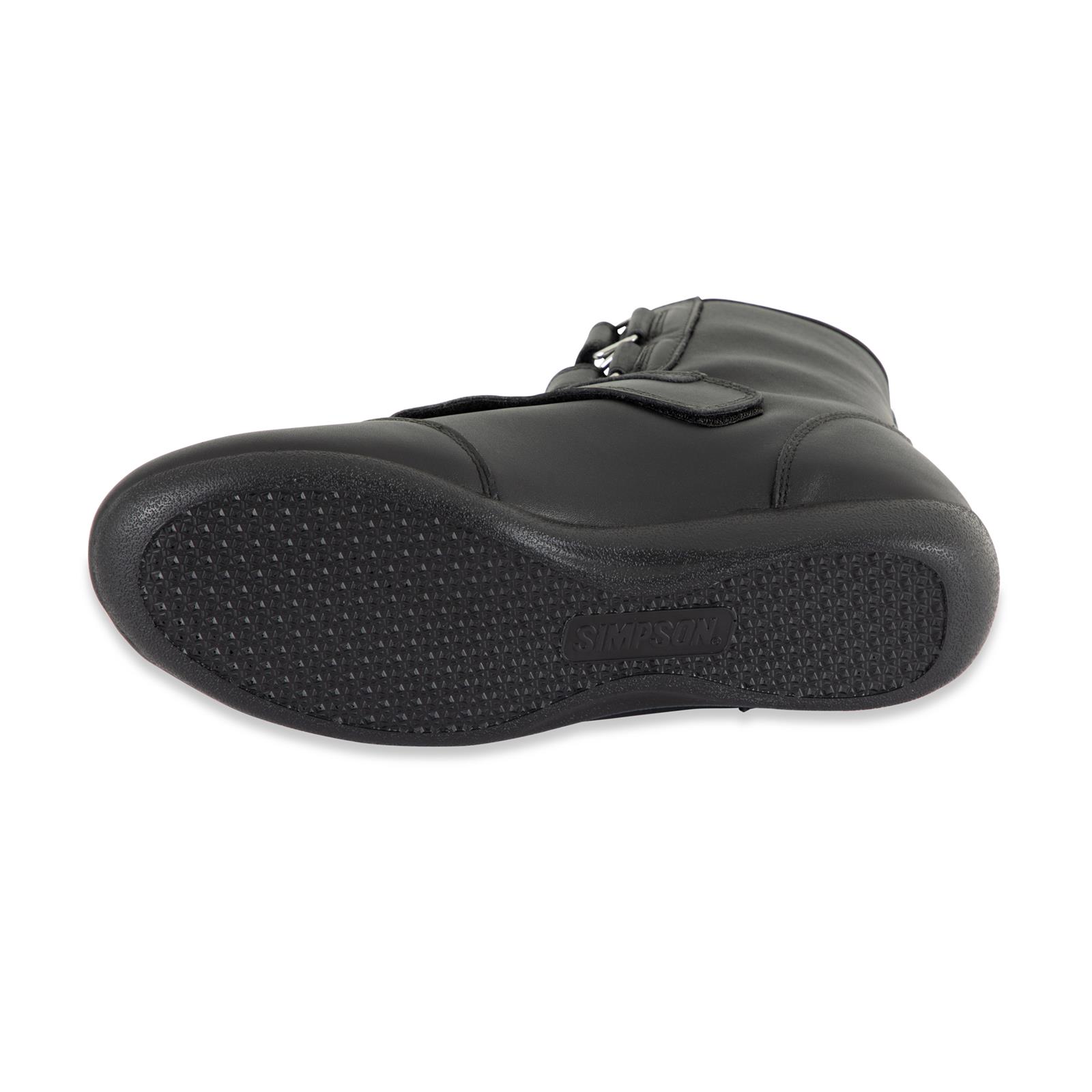 Simpson Stealth Sprint Shoes SP115BK Driving Shoes, Sprint, High-Top, Leather, Nomex Liner, Black, Men's 11 1/2, Pair thumbnail 6