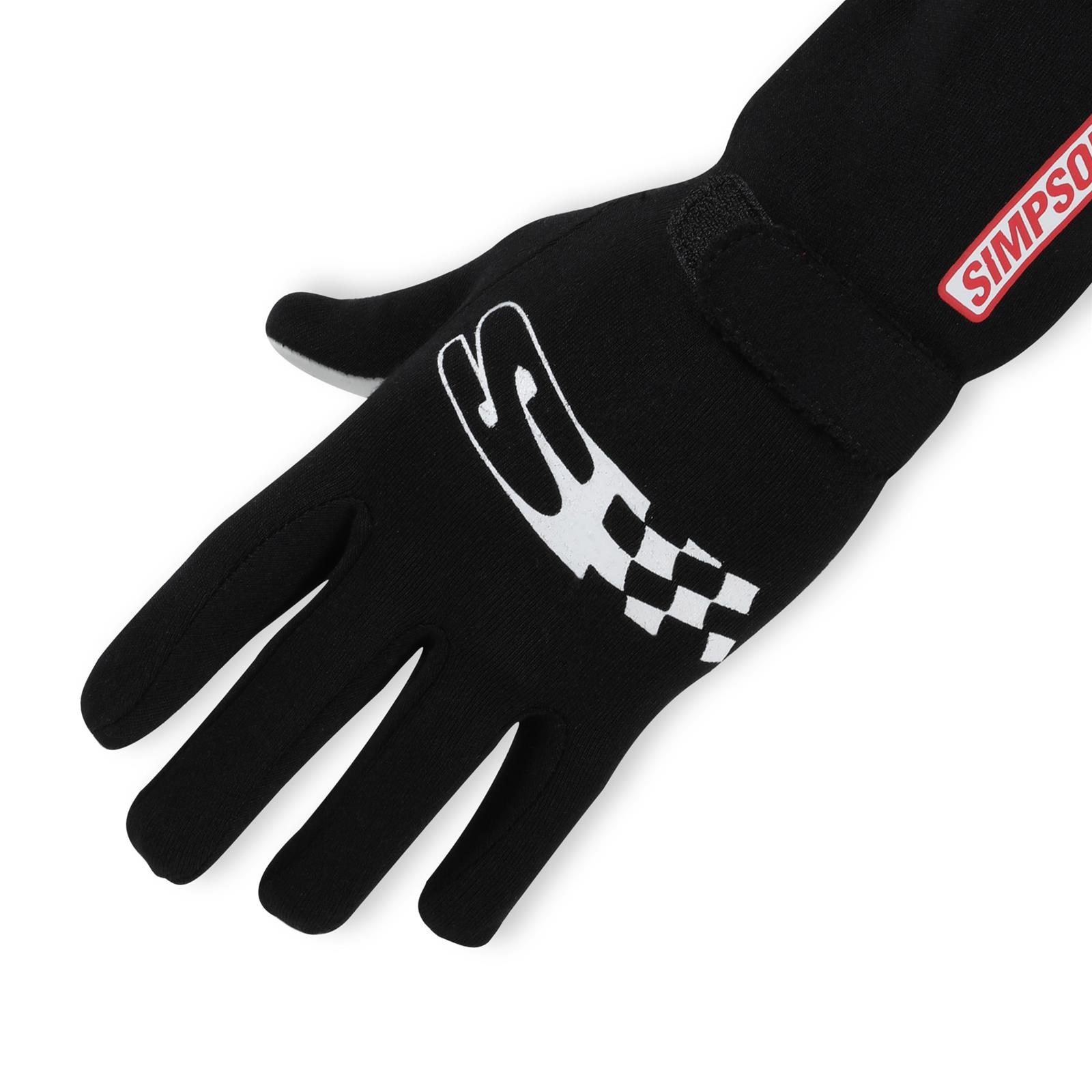 Simpson Super Sport Gloves SSYK Driving Gloves, Sport, Double Layer, Nomex®, Red, SFI 3.3/1, 2X-Small, Pair thumbnail 4
