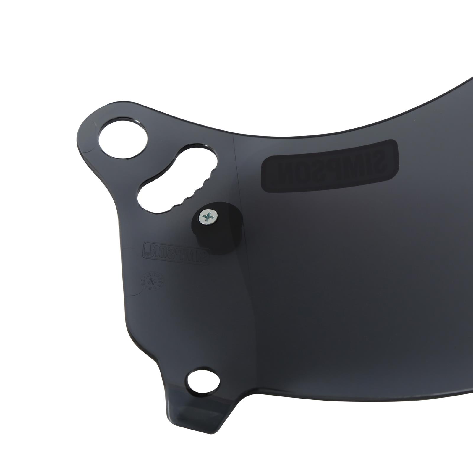Simpson Replacement Helmet Shields VPR01 Shields, Replacement, Dark Smoke, Anti-fog Coating, Viper, Each thumbnail 3