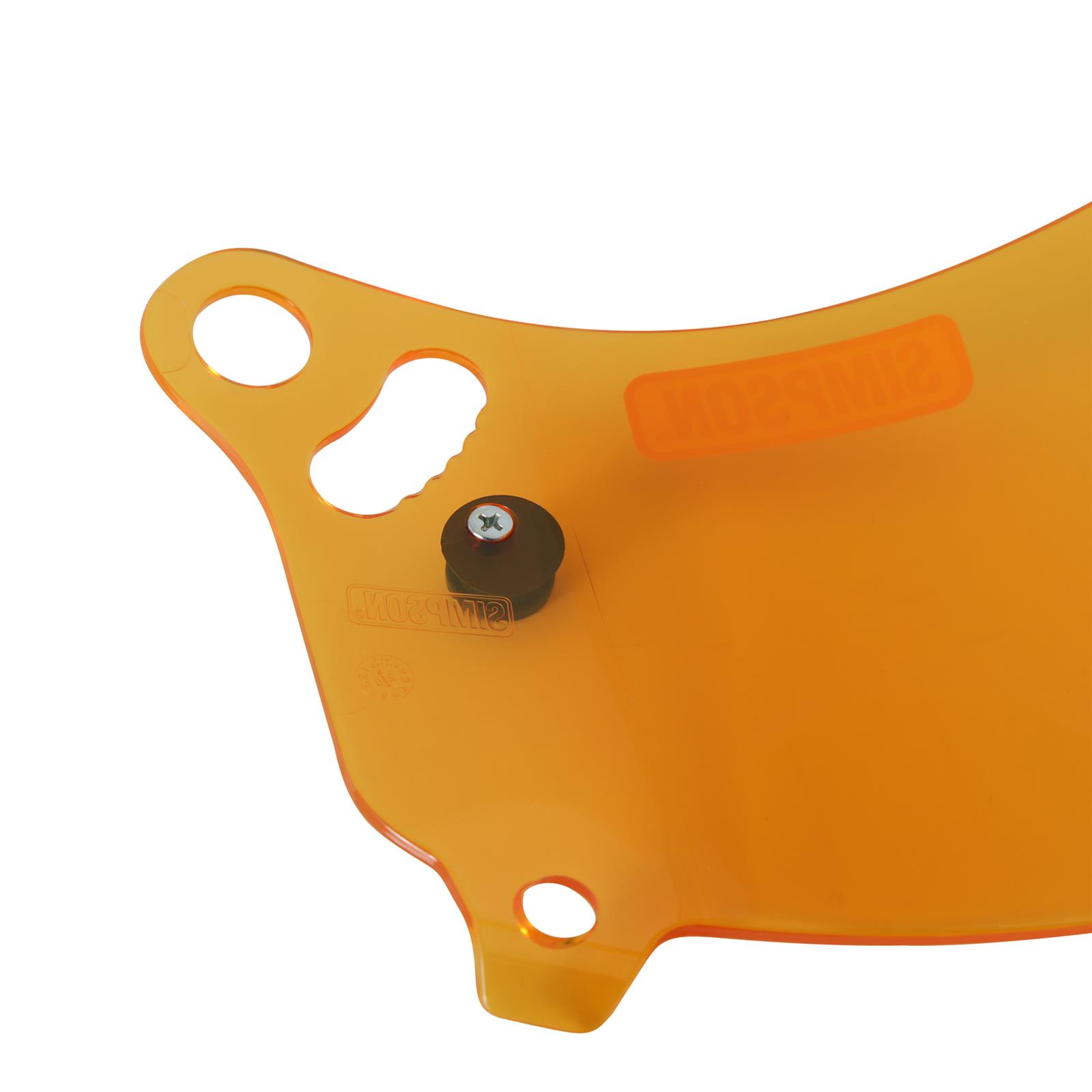 Simpson Replacement Helmet Shields VPR02 Shields, Replacement, Amber, Anti-fog Coating, Viper, Each thumbnail 3
