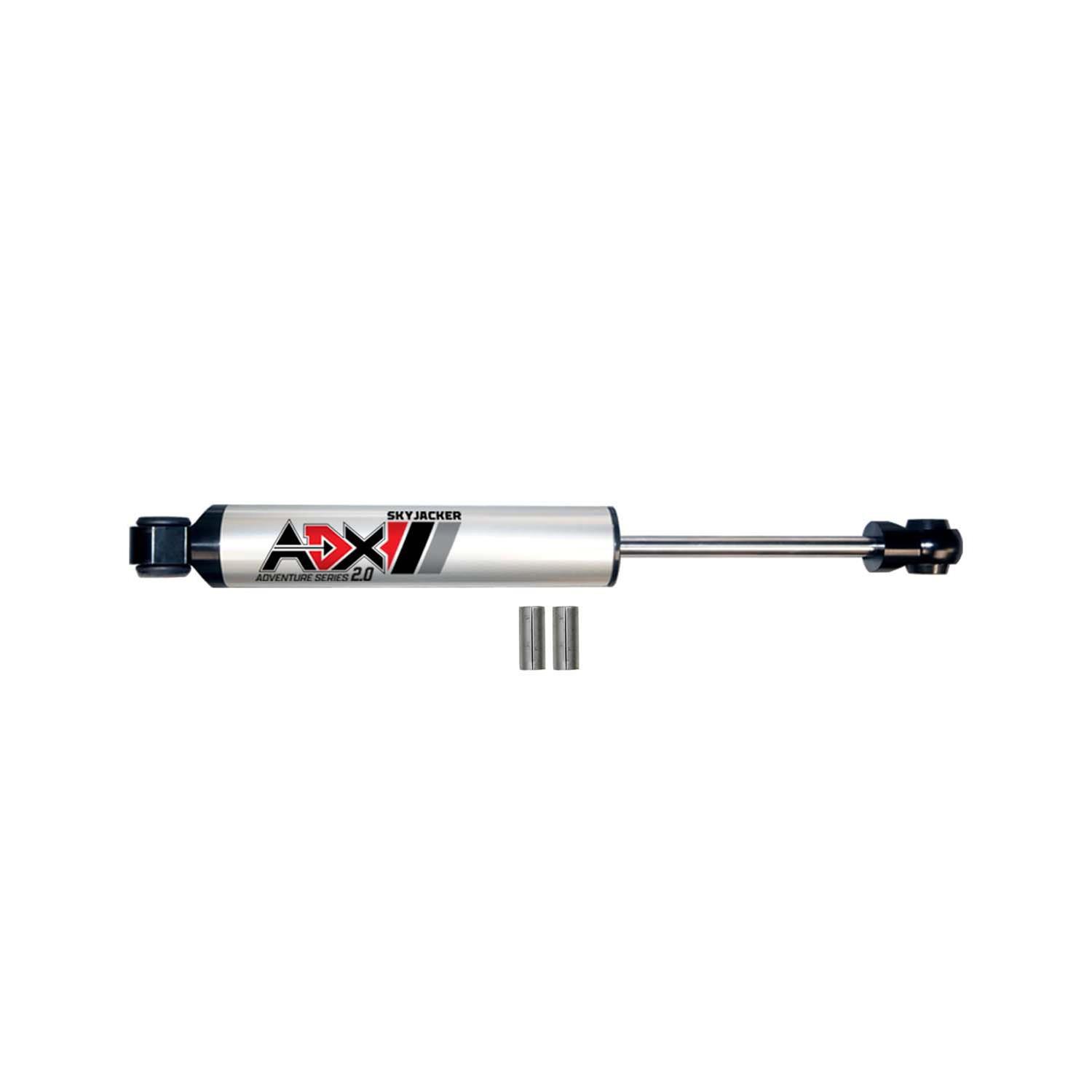 Skyjacker ADX 2.0 Steering Stabilizers for 2007-2017 WRANGLER, 2018 WRANGLER JK - 2003 Stabilizer, 2.0, Machined Polished, Hard Anodized, Single, Jeep, Each