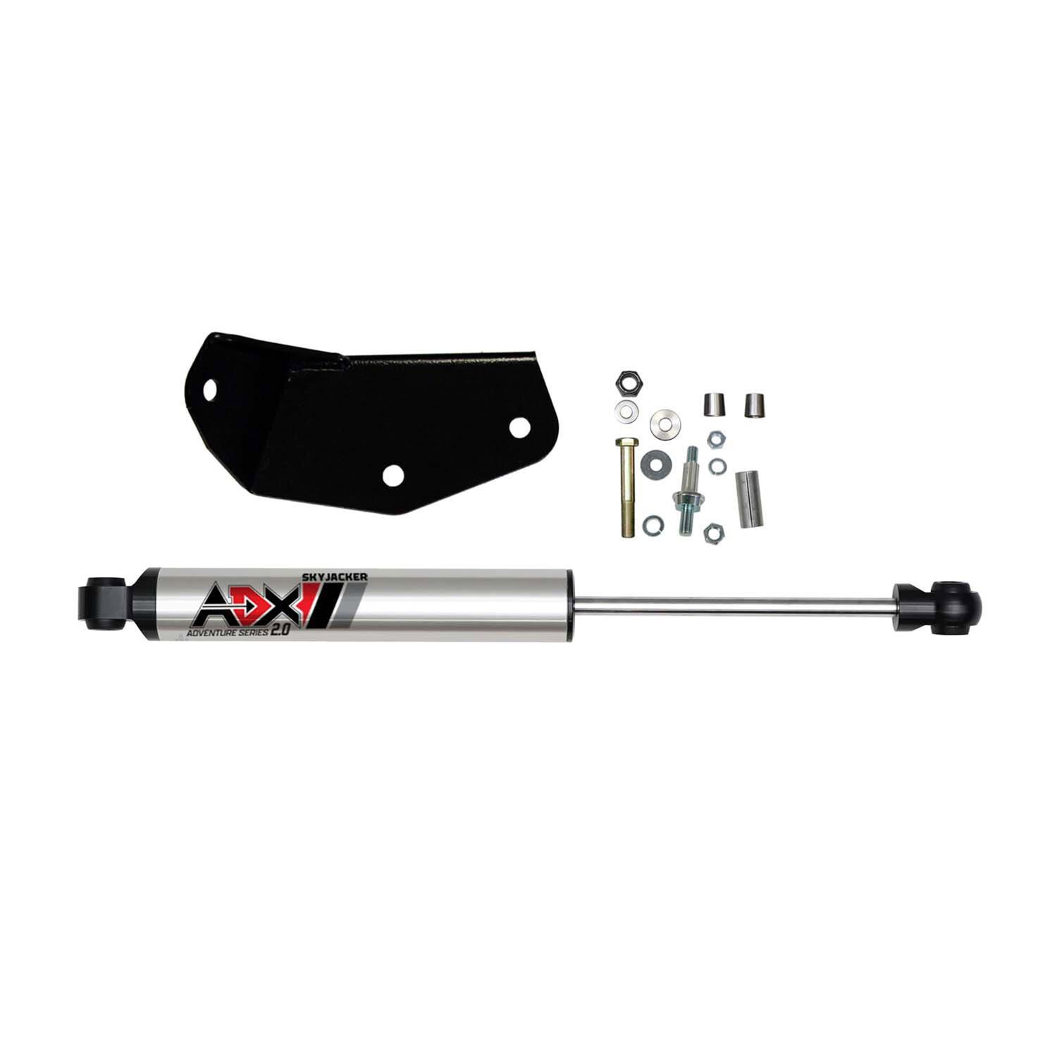 Skyjacker ADX 2.0 Steering Stabilizers for 2005-2010 F-250 SUPER DUTY, F-350 DUTY - 2154 Stabilizer, 2.0, Machined Polished, Hard Anodized, Single, Ford, Each