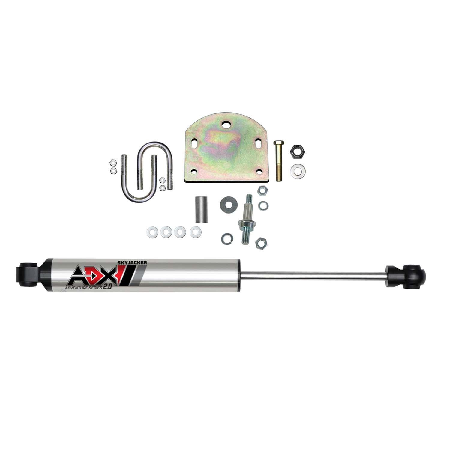 Skyjacker ADX 2.0 Steering Stabilizers for 1999-2004 F-350 SUPER DUTY, F-250 1999 - 2199 Stabilizer, 2.0, Machined Polished, Hard Anodized, Single, Ford, Each