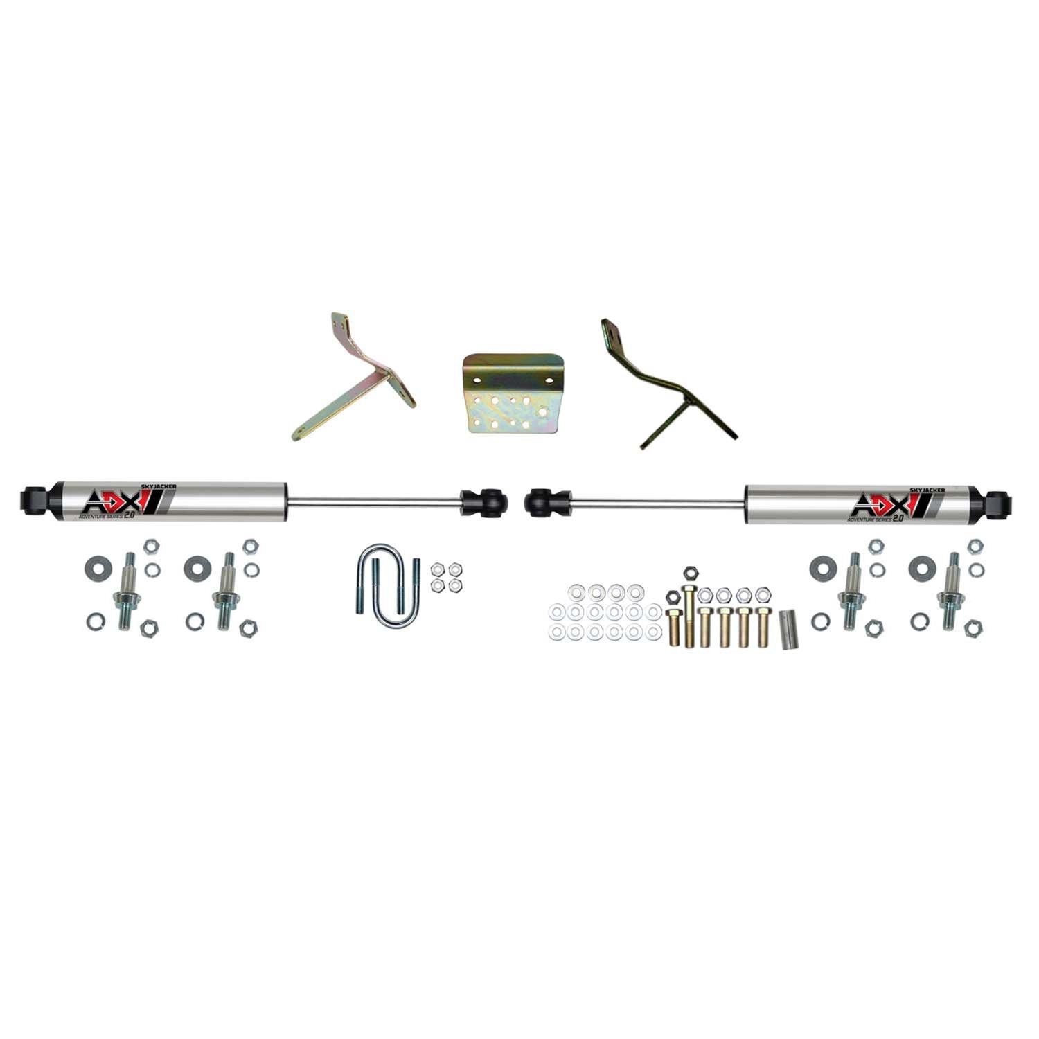 Skyjacker ADX 2.0 Steering Stabilizers for 2011-2013 2500, 2011-2012 3500 - 2239 Stabilizer, 2.0, Machined Polished, Hard Anodized, Dual, Ram, Each