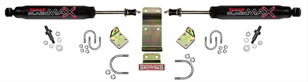 Skyjacker 2018 Jeep Wrangler JL - Black Dual Steering Damper Kit
