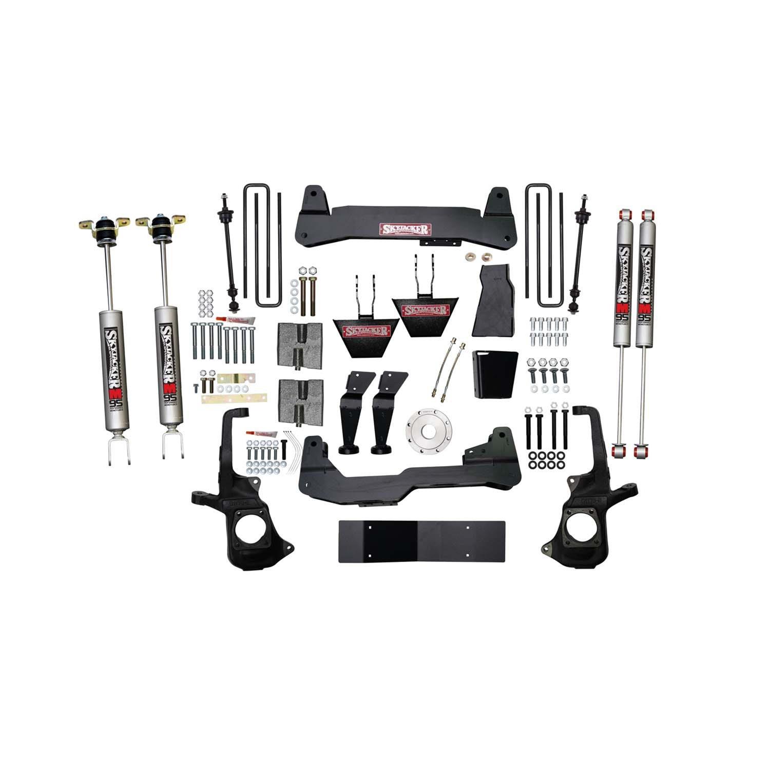 Skyjacker 11-19 GM 2500HD 6 In. Suspension Lift Kit w/Torsion Bar Drop Brackets Black MAX Shocks (Bundled Kit) thumbnail 2