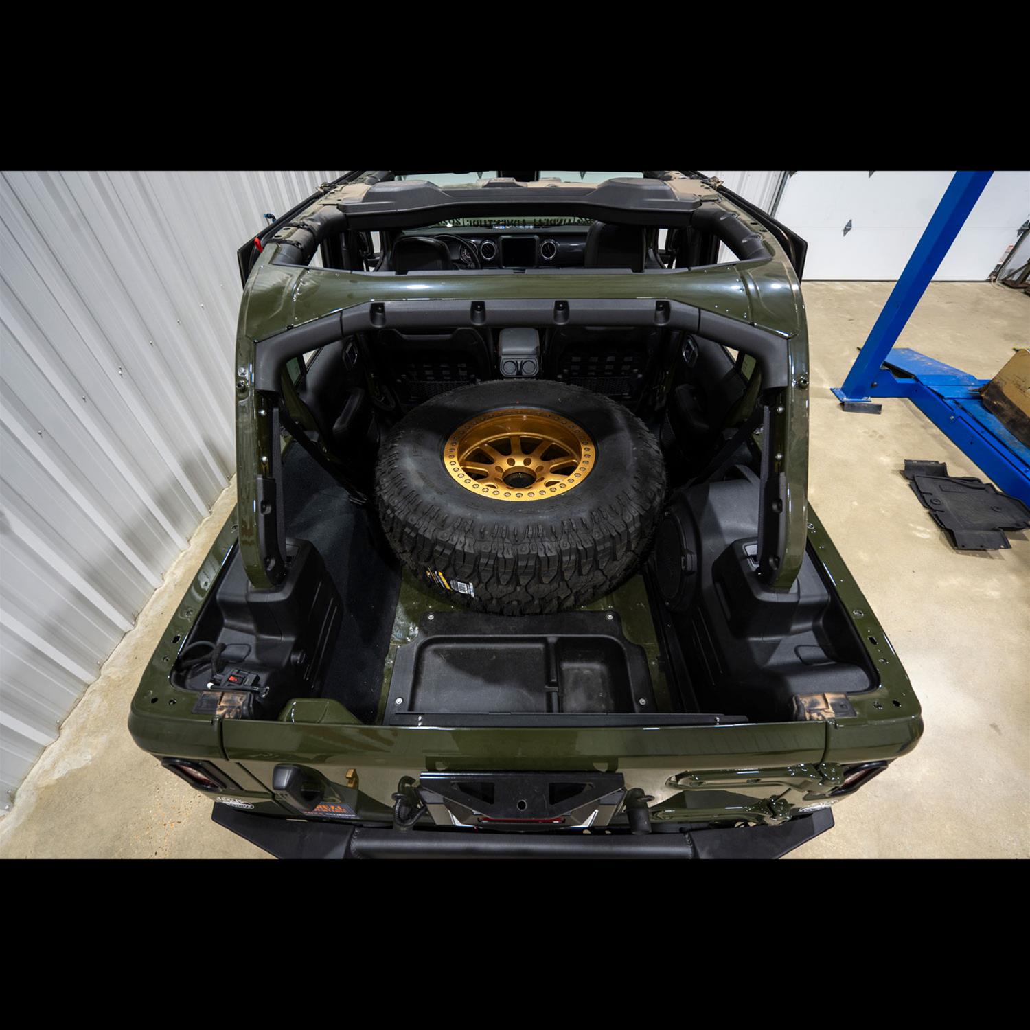 Skyjacker 07-18 Jeep Wrangler JK Spare Tire Carrier Kit W/ Adjustable Brackets thumbnail 4