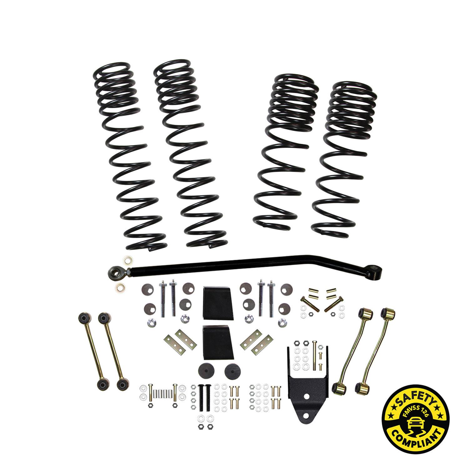 Skyjacker Suspension 4 in. Component Box w/ Dual Rate Long Travel Coil Springs - 18-22 Jeep Wrangler