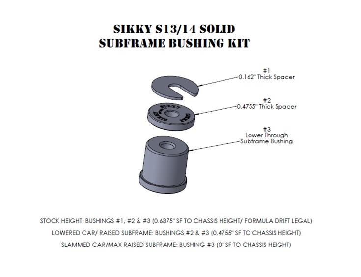 Sikky Manufacturing BK101 Sikky Manufacturing Adjustable Subframe