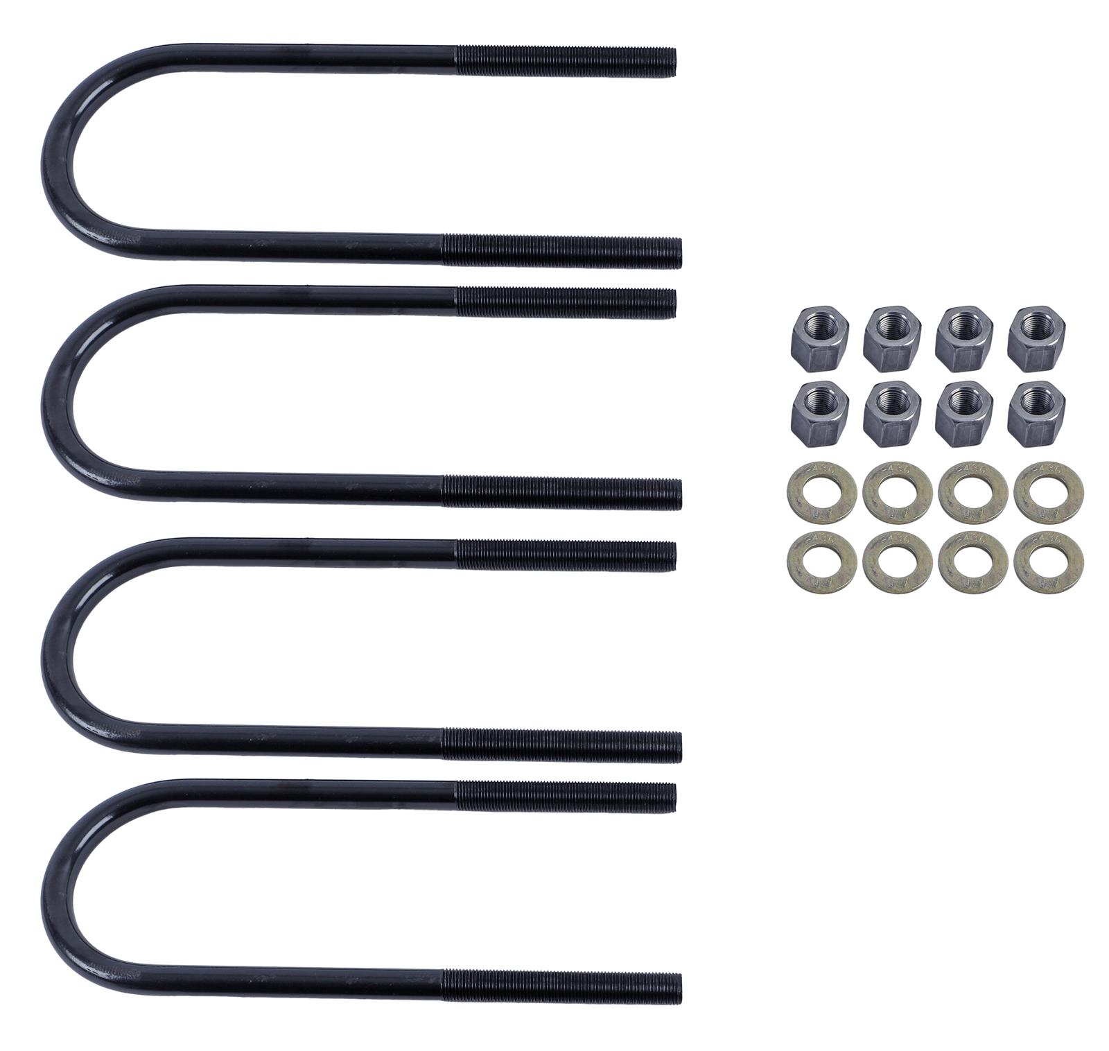 Superlift U-Bolt 4 Pack 9/16x3-1/8x10 Round w/ Hardware