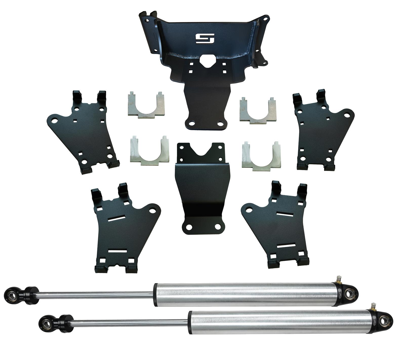 Superlift 17-24 Ford F450/F550 Super Duty 4WD Dual Steering Stabilizer Kit w/Radflo Cylinders