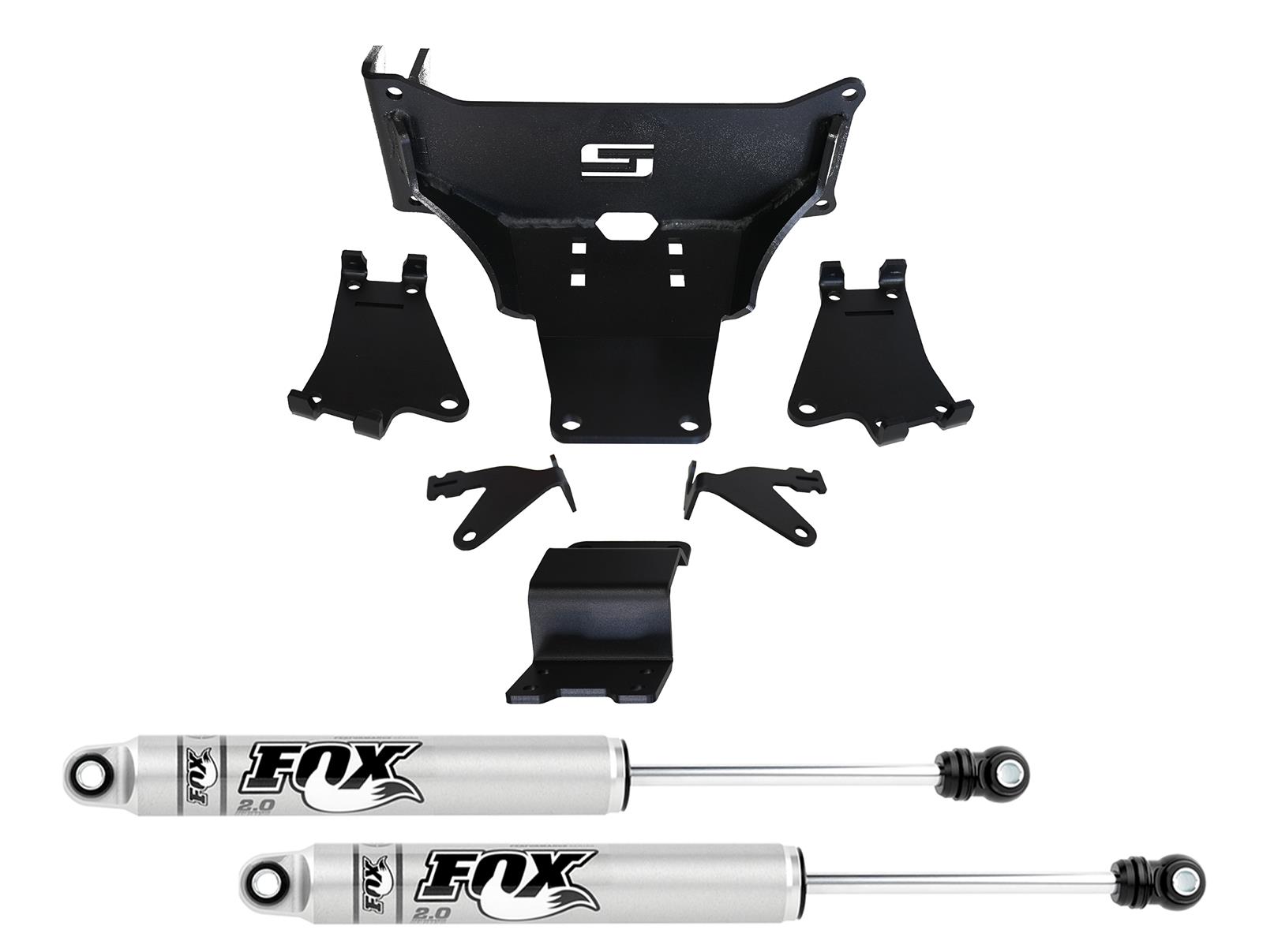 Superlift 17-24 Ford F-450/550 Super Duty 4WD Dual Steering Stabilizer Kit w/ Fox 2.0 Shocks
