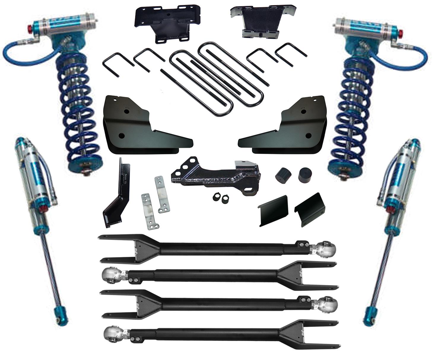 Superlift 2023 Ford F-250/F-350 4WD 4in 4-Link Lift Kit w/King Coilovers & Rear Reservoir Shocks