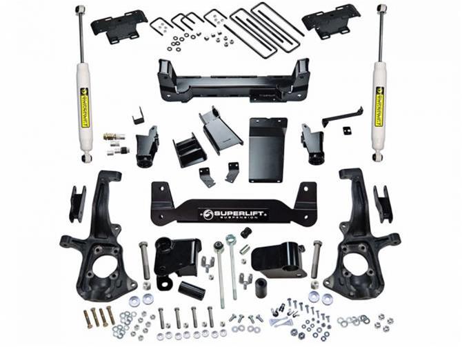 Superlift 11-19 Chevy Silv/GMC Sierra 2500 HD 6in Lift Kit w/ Superlift Rear Shocks (Bundled Kit) thumbnail 5