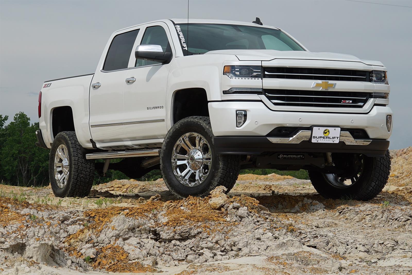 Superlift 14-16 Chevy Silv 1500 4WD 6.5in Lift Kit w/Cast Steel Control Arms & Superlift Rear Shocks (Bundled Kit) thumbnail 3