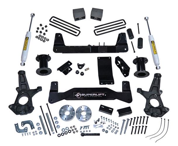 Superlift Suspension Lift Kits K181 LIFT KIT 6.5 Inch Kit 2014-2018 Chevy Silverado GMC Sierra 1500 2WD w Aluminum or Stamped Steel Control Arms Rear Shocks thumbnail 6