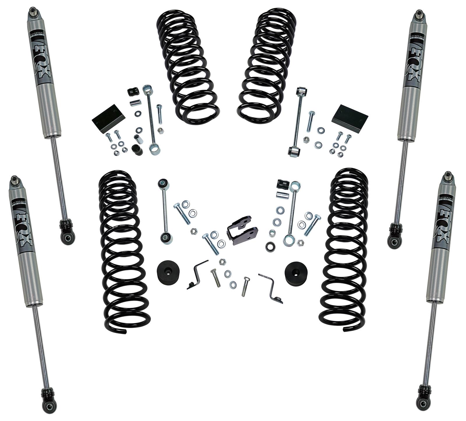 18-19 Jeep Wrangler JL 2 Door 2.5in Dual Rate Coil Lift Kit - Incl Rubicon w/ Fox Shocks (1x slf589, 1x slf591, 1x slf5801, 1x slf5802) thumbnail 2