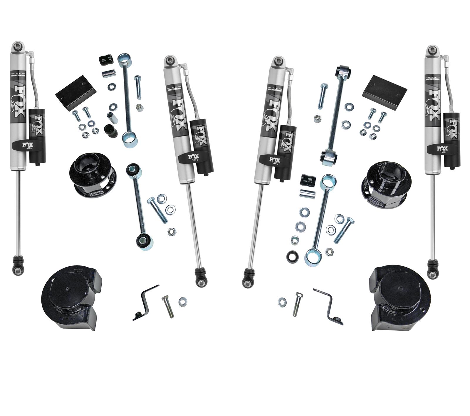 Superlift 18-22 Jeep Wrangler JL (NO Mojave) 4WD 2.5in Coil Spacer Lift Kit w/Fox 2.0 Res Shocks