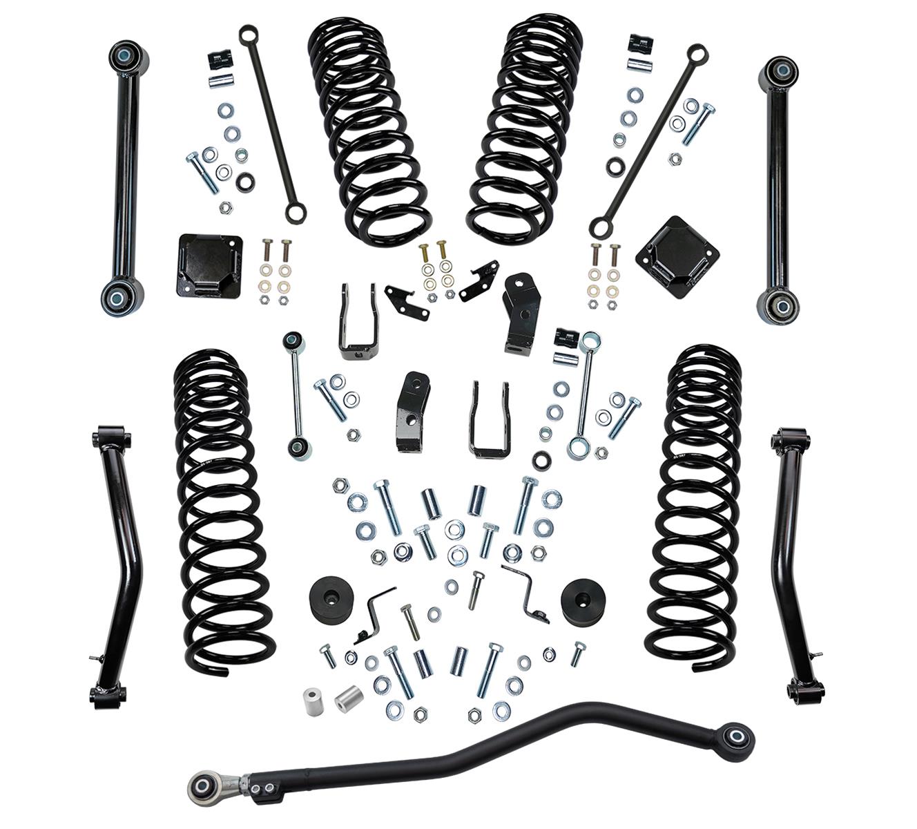 Superlift 20-21 Jeep Gladiator JT w/ Shock Extensions - 4in Lift Kit (1x slf5831, 1x slf5834, 1x slf5836, 1x slf600, 1x slf601)