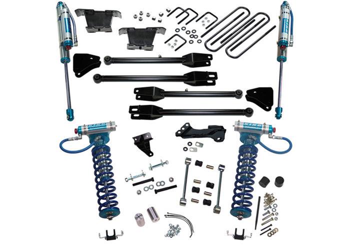 Superlift 08-10 Ford F-250 SuperDuty 4WD 4in Lift Kit w/ 4-Link Conv / King Coilovers & Rear Shocks