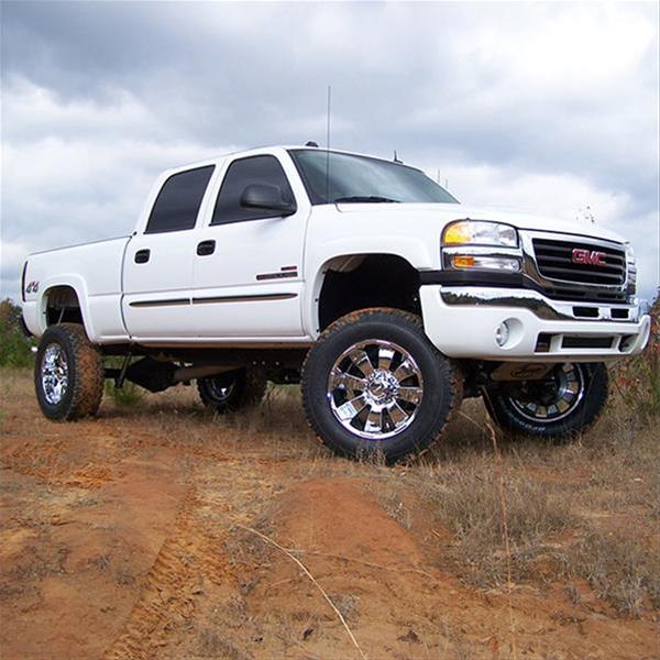 Superlift 01-10 Chevy Silv/GMC Sierra 2500HD/3500 4WD 6in Lift Kit - Knuckle Kit w/ Superlift Shocks (Bundled Kit) thumbnail 3