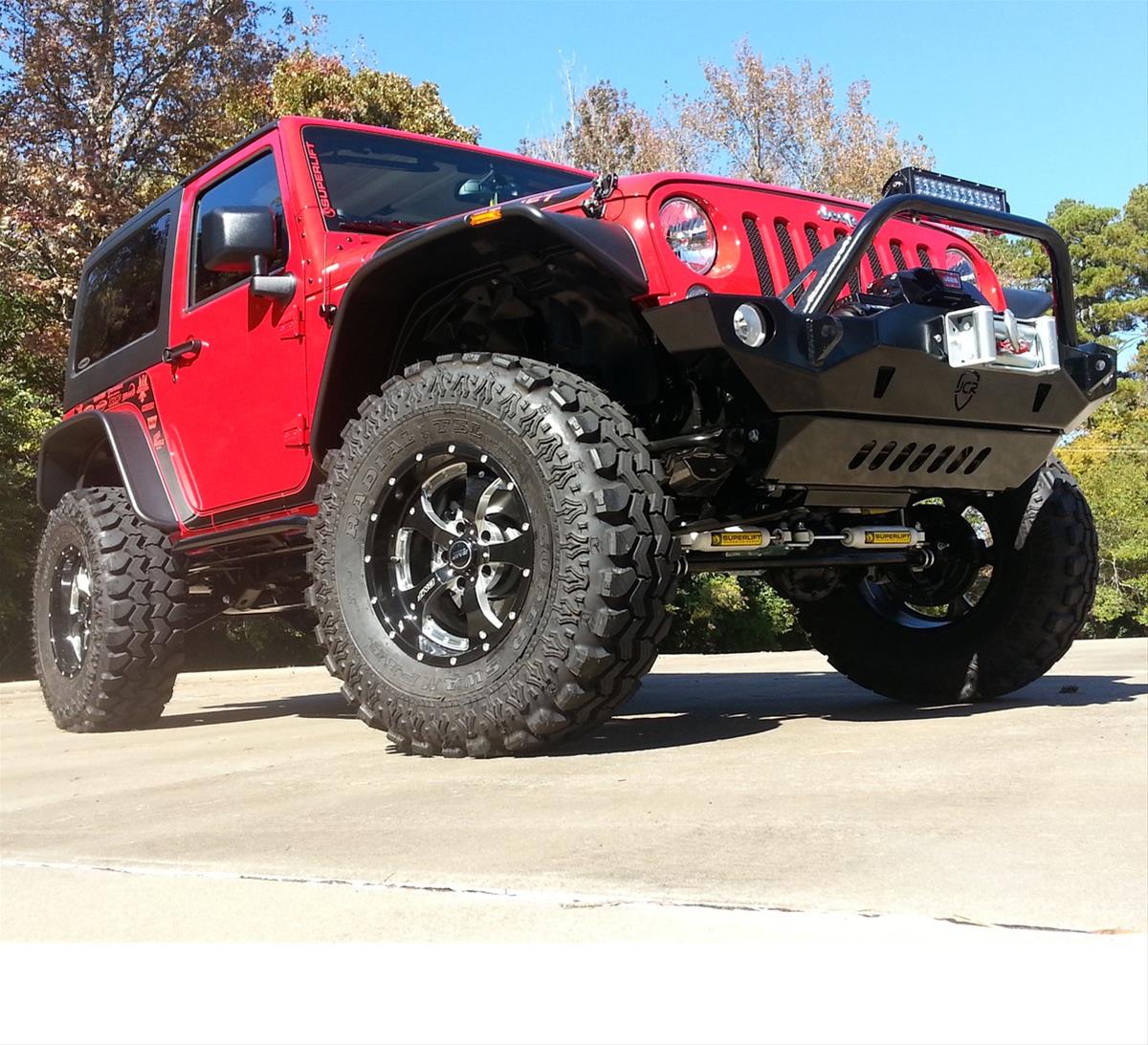 Superlift 07-18 Jeep Wrangler JK 2 Door 4in Lift Kit Standard Kit w/ Superlift Shocks (1x slf560, 1x slf562, 1x slf5717-1, 1x slf84016) thumbnail 4