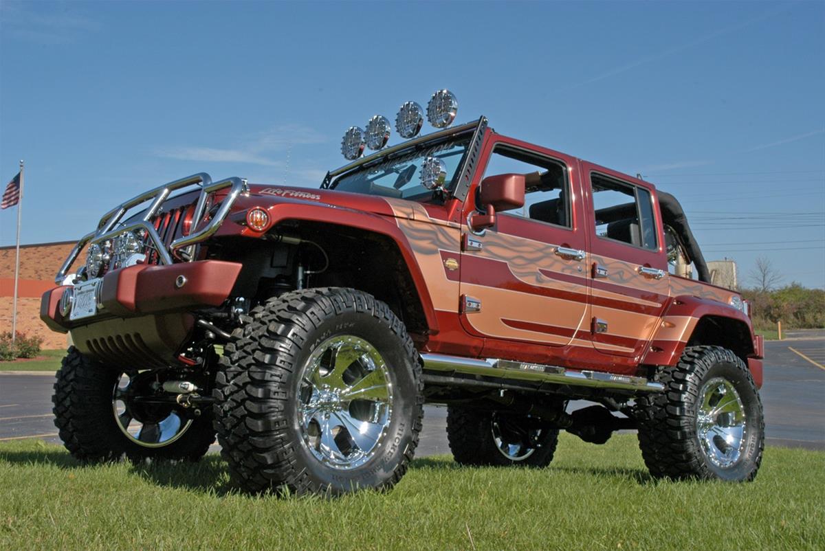 Superlift 07-18 Jeep Wrangler JK Unlimited 4in Lift Kit Standard Kit w/ Superlift Shocks (1x slf560, 1x slf561, 1x slf5717-1, 1x slf84016) thumbnail 5