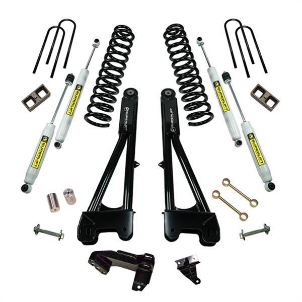 Superlift 08-10 Ford F-250/F-350 SuperDuty 4WD 4in Lift Kit w/ Repl Radius Arms & Superlift Shocks (Bundled Kit) thumbnail 6