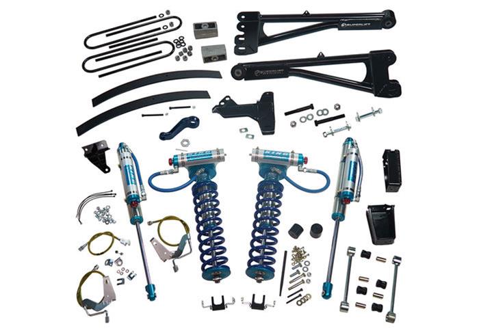 Superlift 08-10 Ford F-250/F-350 SD 4WD 6in Lift Kit w/Repl Radius Arms & King Coilovers Rear Shocks