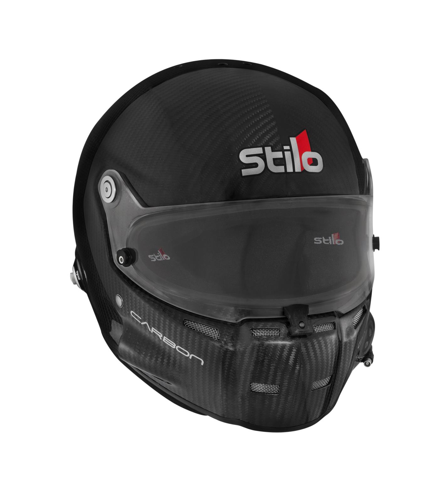 Stilo ST5 GT Carbon Helmets AA0700AF1T64 Helmet, Carbon, Full, Fiber, Clear Shield, Snell SA2020/FIA 8859-2020, EPS Liner, No Graphic, 3X-Large, Each thumbnail 3